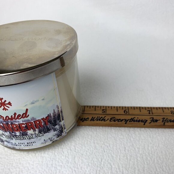 Bath & Body Works Frosted Cranberry Scented Candle 14.5 Ounce 3 Wick New - Picture 7 of 7